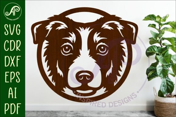 Border Collie Dog SVG Laser Cut File