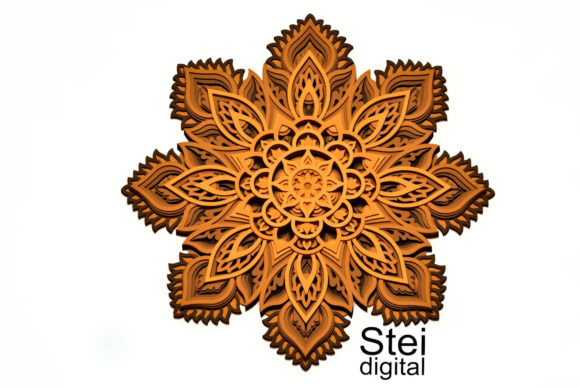Crafting Depth: The 3D Layered Flower Mandala