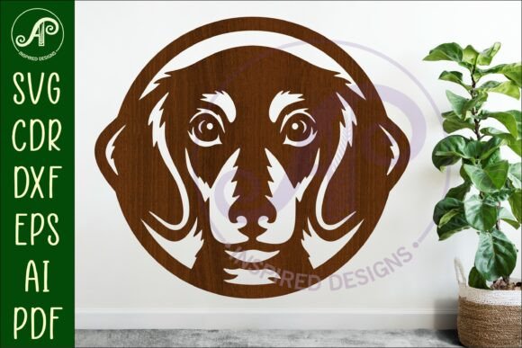 Dachshund Dog Wall Art SVG Laser Cut