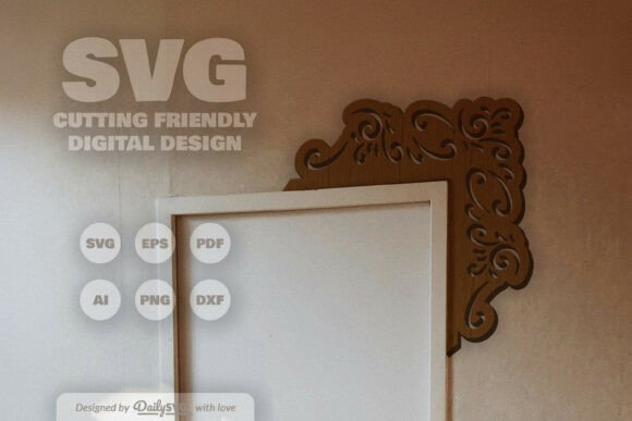 Elevate Projects with Decorative Door Corner SVG