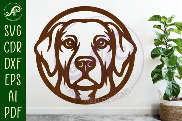 Labrador Dog Wall Art SVG Laser Cut Dog