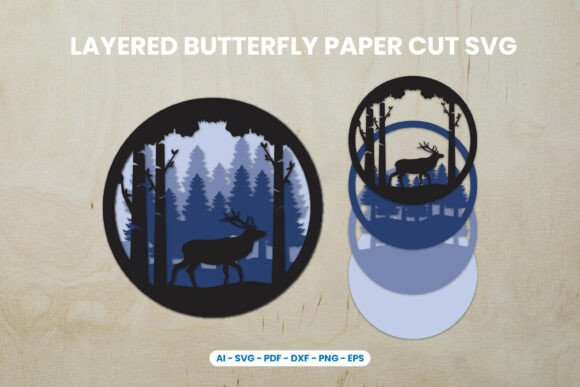 Mastering Depth and Dimension with Layered Deer Paper Cut SVG Designs