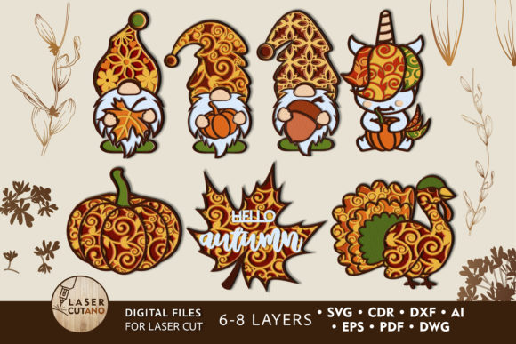 Maximize Your Creative Potential with the Multilayer Autumn SVG Bundle
