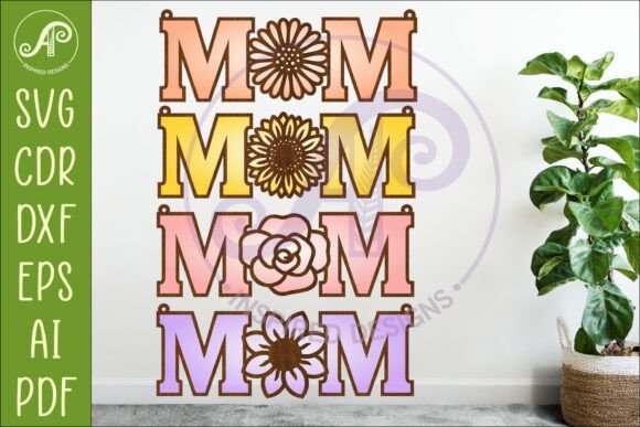 MOM Flower SVG Bundle