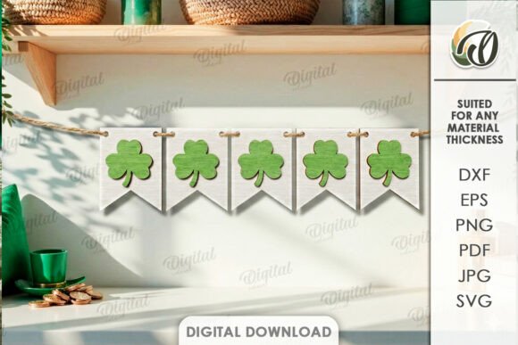 St Patrick's Day Tiered Tray Laser Cut Designs
