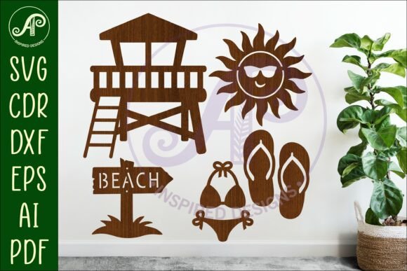 Strategic Deployment of Summer Beach Silhouettes Laser Cut Out 1 for Brand and Product Development