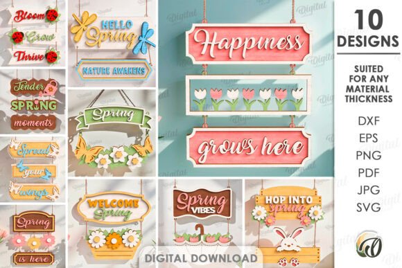 Strategic Spring Refresh: Leveraging the Hello Spring Wall Decors Bundle Laser for Intentional Design