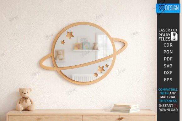 Transforming Play Spaces with a Kids Room Wall Mirror Laser Cut CNC Design