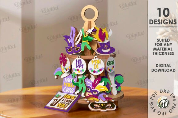 Unlocking Creativity with the Mardi Gras Tiered Tray Bundle Lasercut